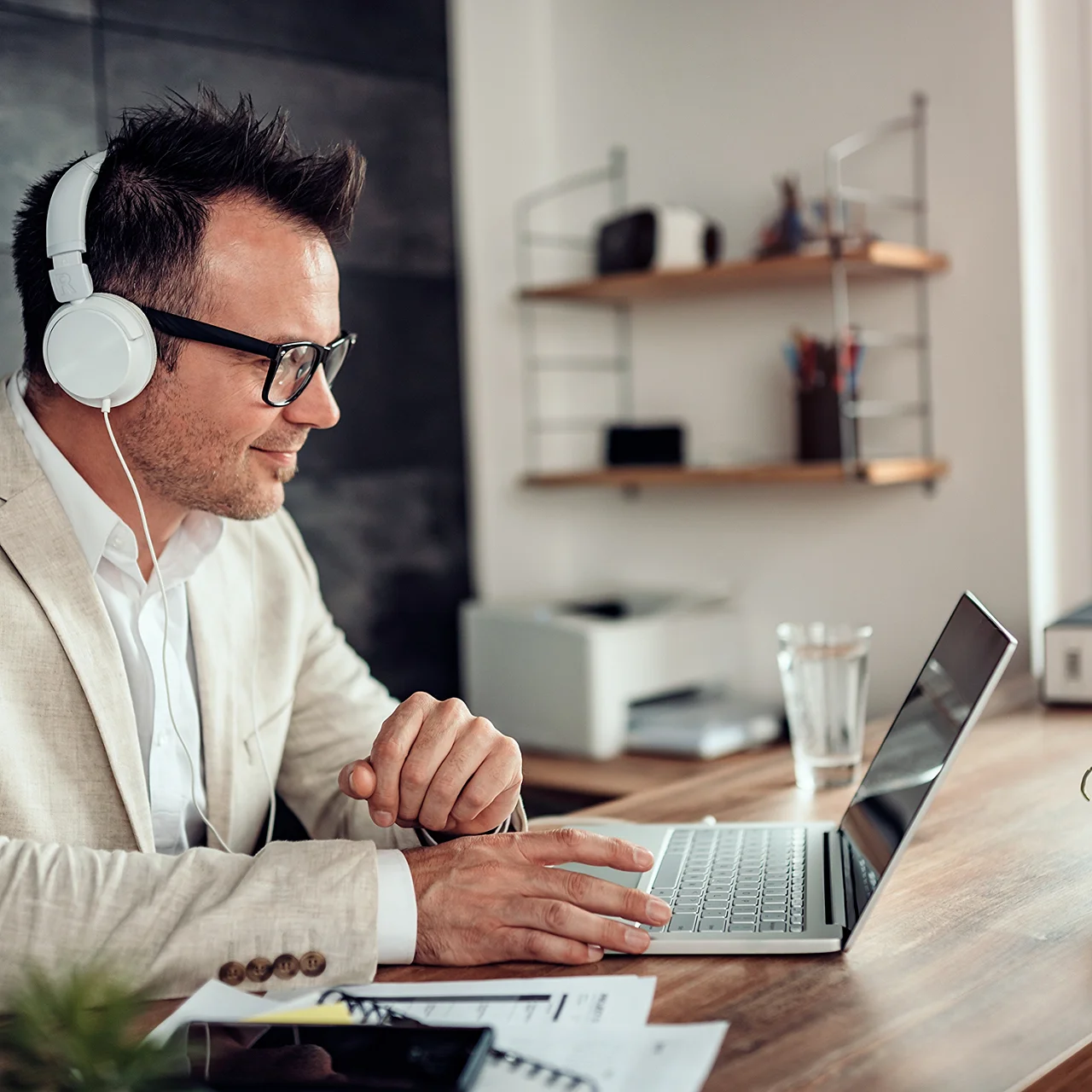 Man On Computer