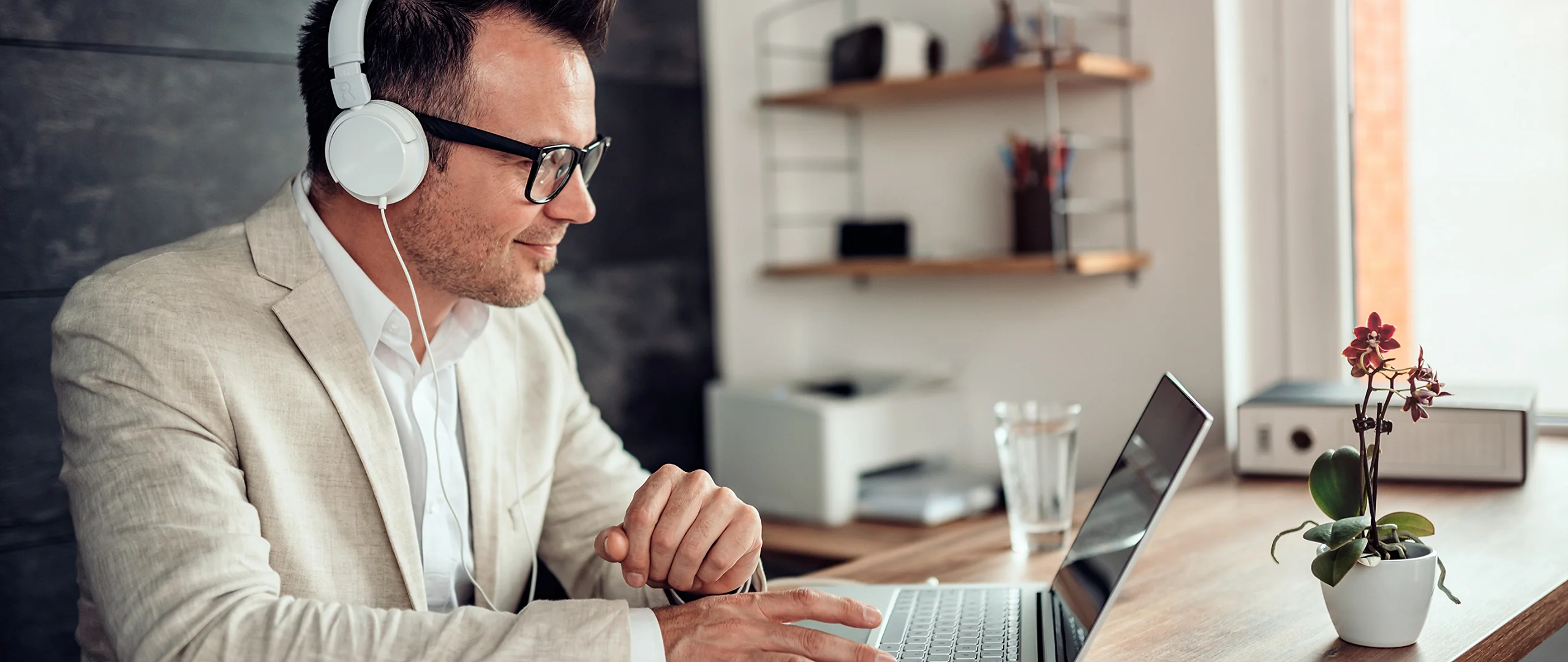 Man On Computer